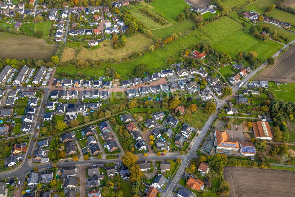 Luftbild Hamm - Neubau- Wohngebiet der Einfamilienhaus- Siedlung Brandheide in Hamm im Bundesland Nordrhein-Westfalen