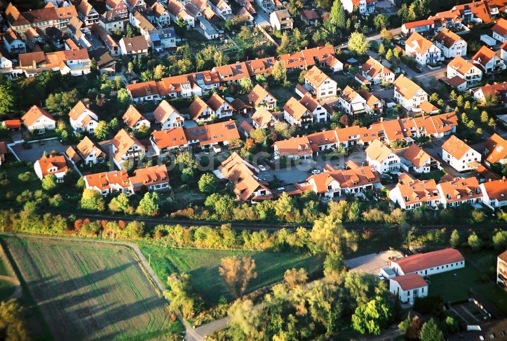 Luftbild Kandel - Neubau- Wohngebiet einer Einfamilienhaus- Siedlung Kandel Im Kirschgarten in Kandel im Bundesland Rheinland-Pfalz