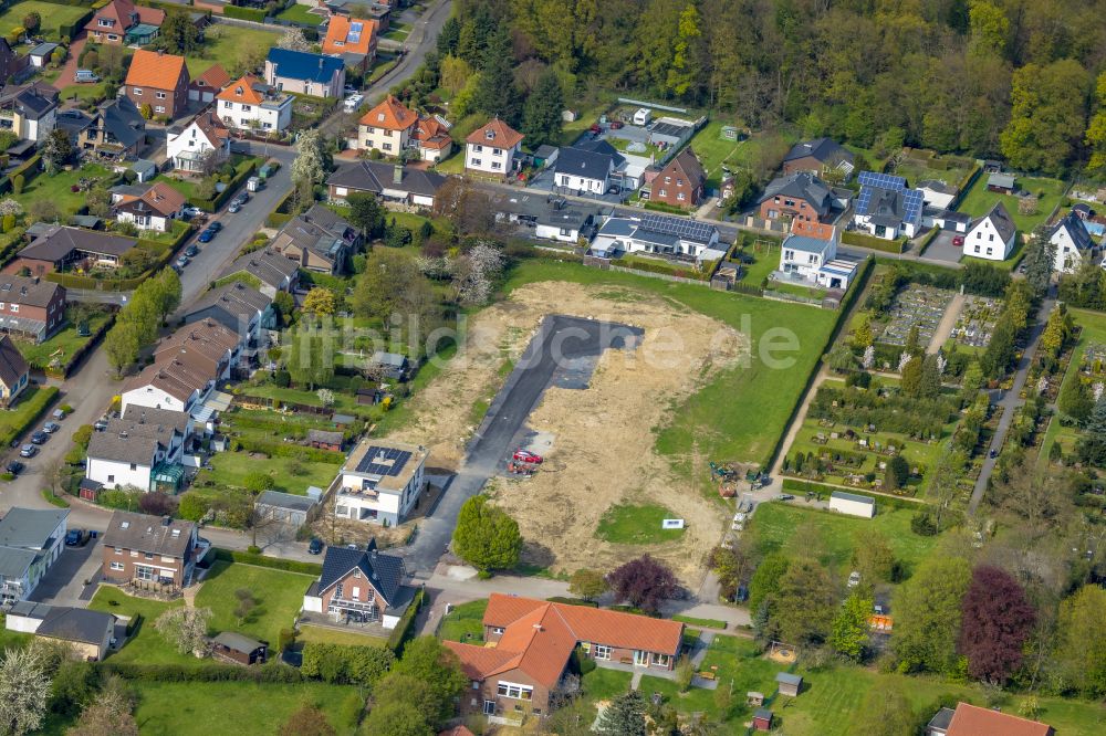 Luftbild Rhynern - Neubau - Wohngebiet einer Einfamilienhaus- Siedlung in Rhynern im Bundesland Nordrhein-Westfalen, Deutschland