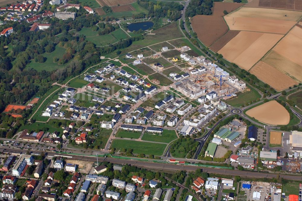 Luftbild Bad Krozingen - Neubau- Wohngebiet Kurgarten in Bad Krozingen im Bundesland Baden-Württemberg