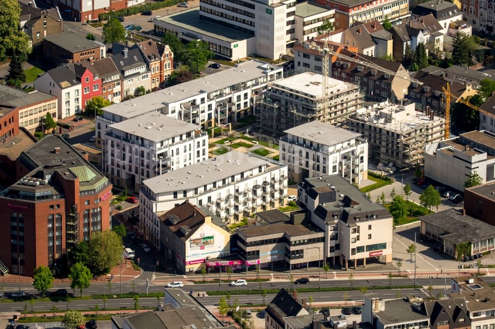 Luftbild Hamm - Neubau Wohngebiet der Mehrfamilienhaussiedlung Museums-Quartier in Hamm im Bundesland Nordrhein-Westfalen, Deutschland