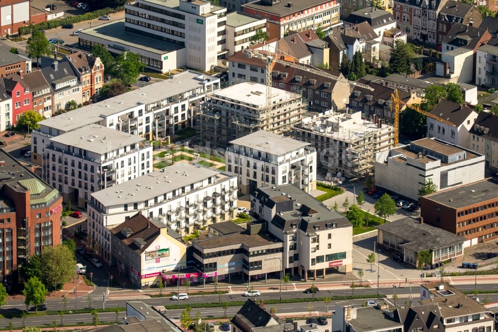 Hamm von oben - Neubau Wohngebiet der Mehrfamilienhaussiedlung Museums-Quartier in Hamm im Bundesland Nordrhein-Westfalen, Deutschland