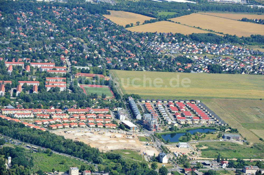 Teltow von oben - Neubau des Wohngebietes Mühlendorf Teltow