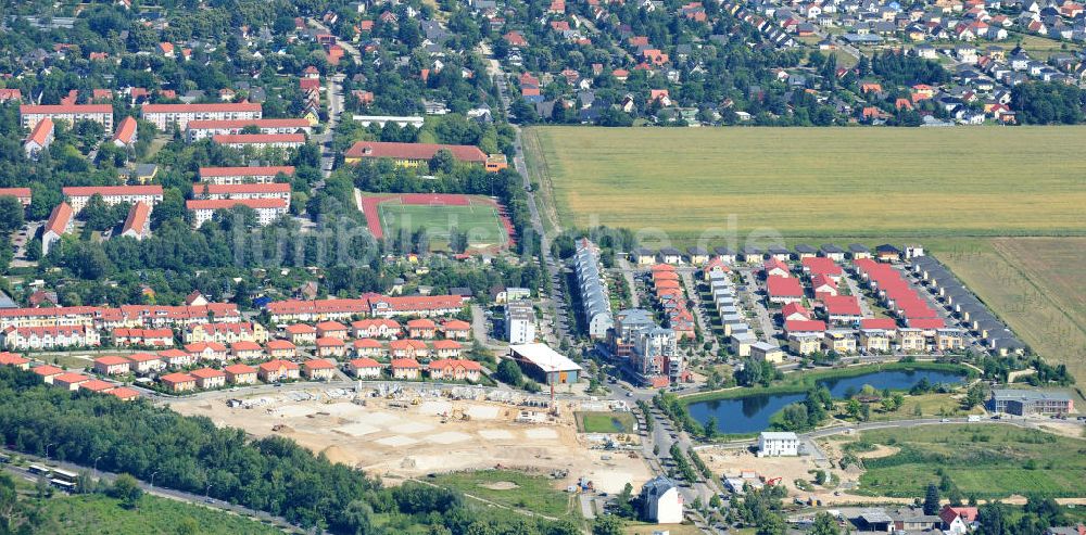 Teltow aus der Vogelperspektive: Neubau des Wohngebietes Mühlendorf Teltow