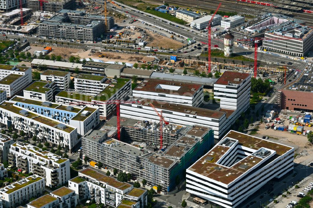 Heidelberg von oben - Neubau eines Wohnhauses ELF FREUNDE im Ortsteil Kirchheim in Heidelberg im Bundesland Baden-Württemberg, Deutschland