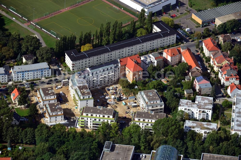 Berlin OT Köpenick von oben - Neubau Wohnpark am Wuhle-Ufer im Ortsteil Köpenick in Berlin