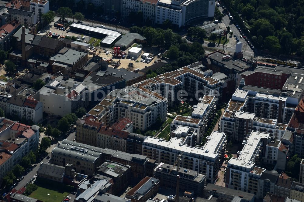 Luftbild Berlin - Neubau des Wohnquartier La Vie in Berlin Prenzlauer Berg