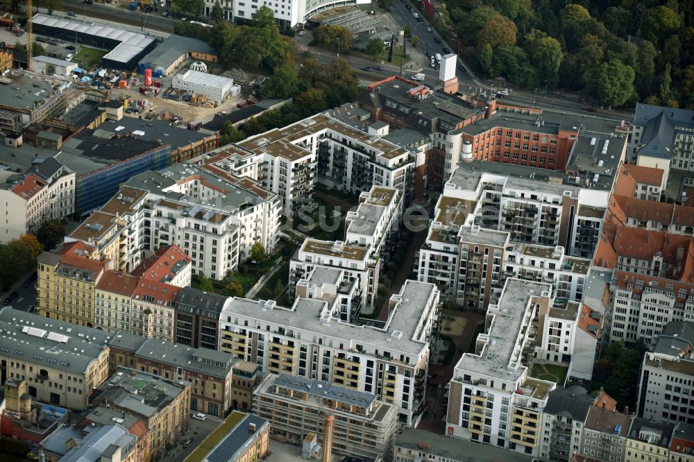 Luftbild Berlin - Neubau des Wohnquartier La Vie in Berlin Prenzlauer Berg