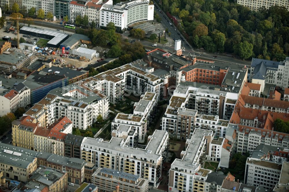 Luftaufnahme Berlin - Neubau des Wohnquartier La Vie in Berlin Prenzlauer Berg