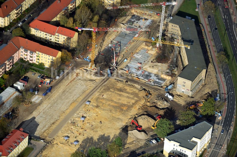 Luftbild Berlin OT Karlshorst - Neubau eines Wohnquartiers im Ortsteil Karlshorst in Berlin