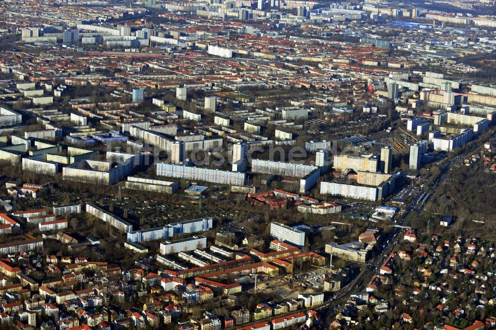 Berlin OT Karlshorst aus der Vogelperspektive: Neubau eines Wohnquartiers im Ortsteil Karlshorst in Berlin