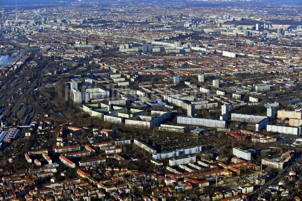 Luftbild Berlin OT Karlshorst - Neubau eines Wohnquartiers im Ortsteil Karlshorst in Berlin