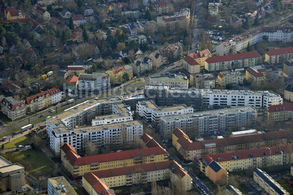 Luftbild Berlin Karlshorst - Neubau eines Wohnquartiers Treskow-Höfe im Ortsteil Karlshorst in Berlin