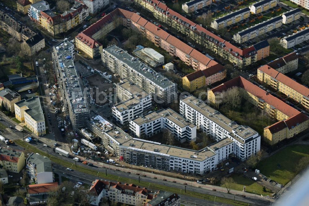 Berlin Karlshorst aus der Vogelperspektive: Neubau eines Wohnquartiers Treskow-Höfe im Ortsteil Karlshorst in Berlin