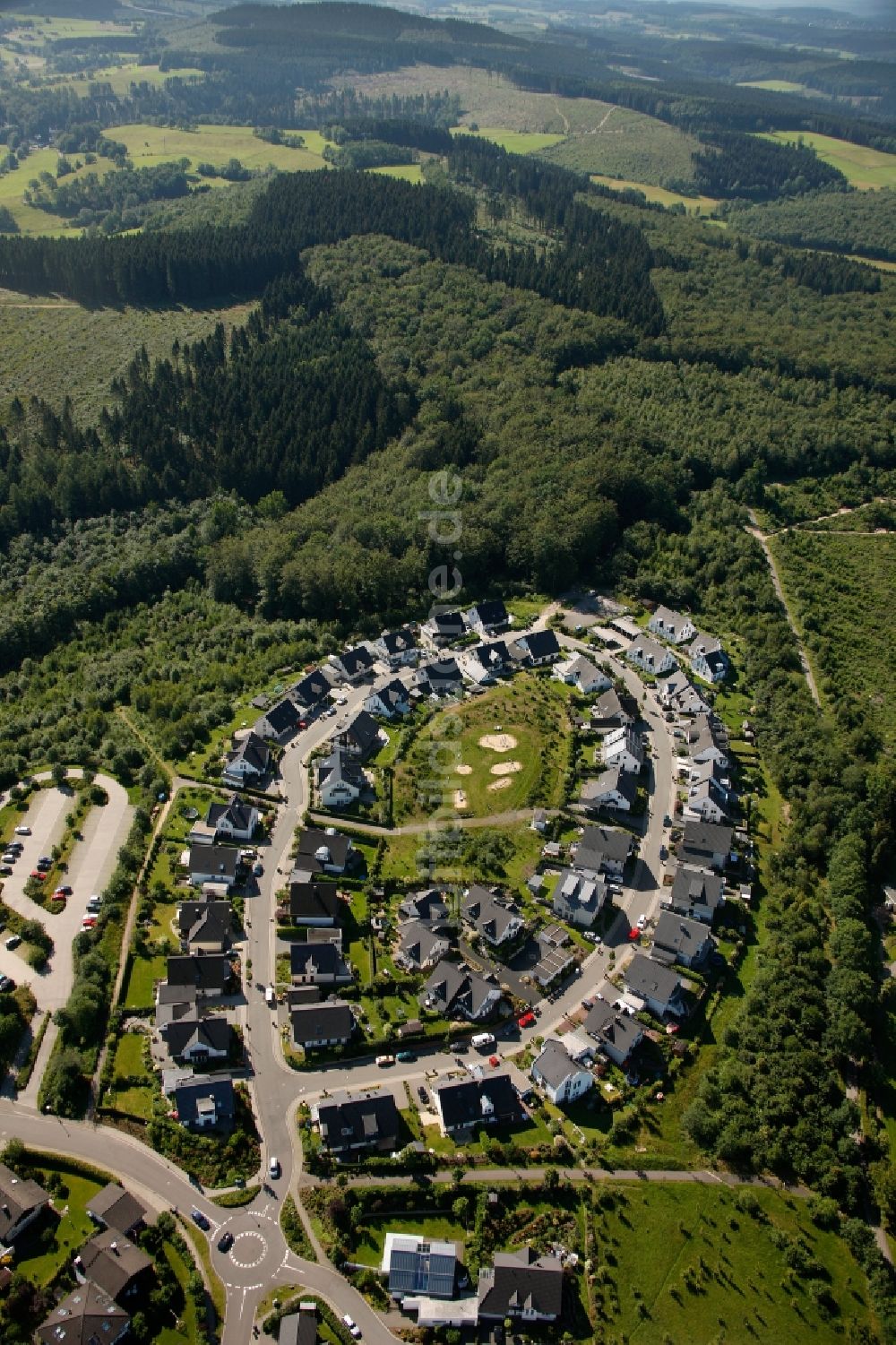 Luftaufnahme Olpe - Neubau- Wohnsiedlung an der Bodelschwingstraße in Olpe im Bundesland Nordrhein-Westfalen