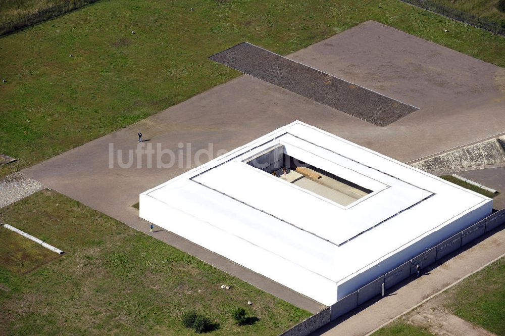 SACHSENHAUSEN / ORANIENBURG aus der Vogelperspektive: Neubau der zentrale Gedenkstätte Station Z des KZ Sachsenhausen