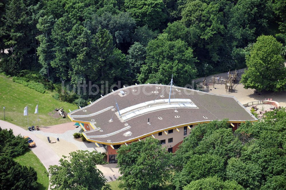 Luftaufnahme Magdeburg - Neubau im Zoo Magdeburg