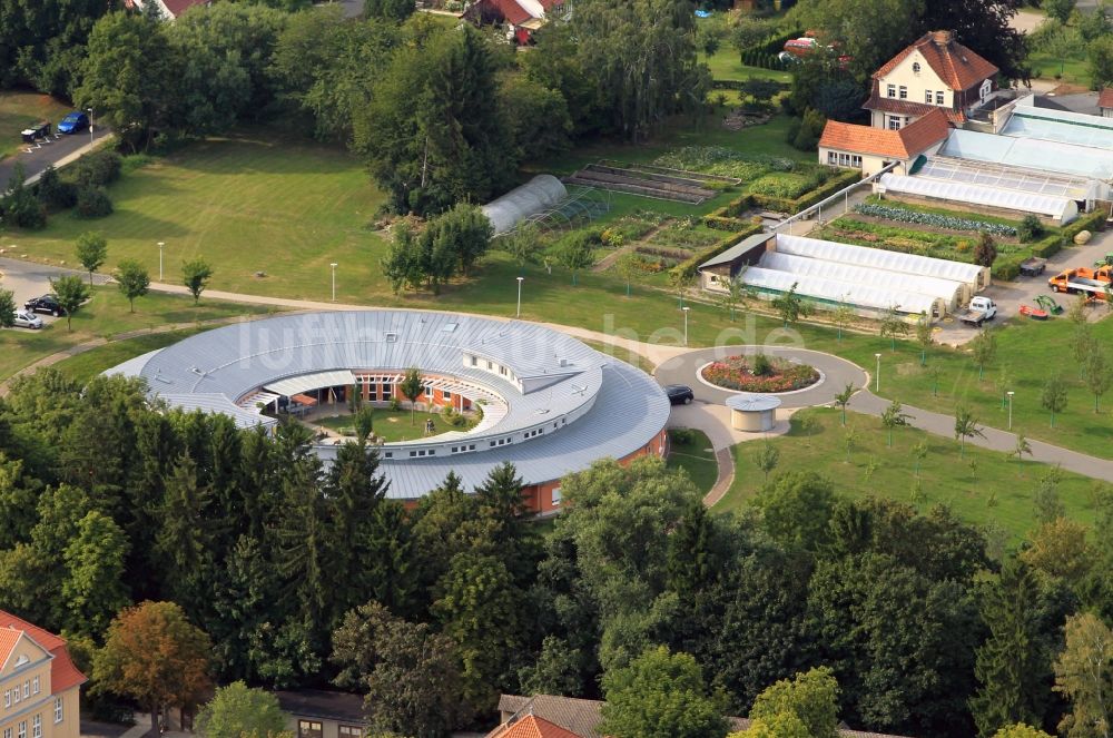 Luftaufnahme Mühlhausen - Neubauanlage des Hainich-Klinikum in Thüringen. 