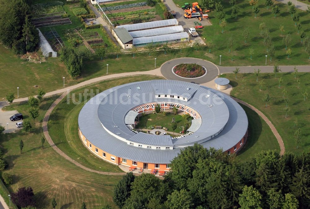 Mühlhausen von oben - Neubauanlage des Hainich-Klinikum in Thüringen. 