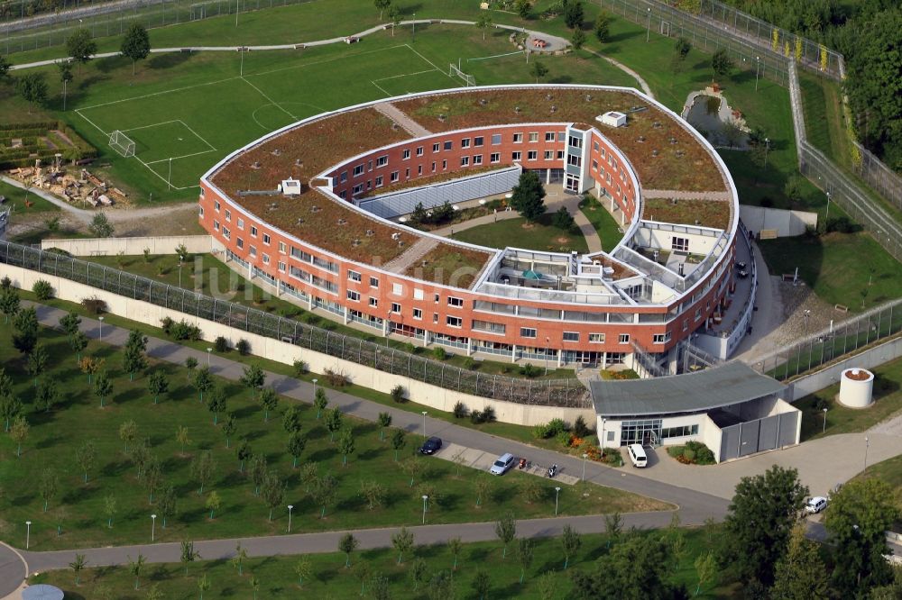 Mühlhausen aus der Vogelperspektive: Neubauanlage des Hainich-Klinikum in Thüringen. 