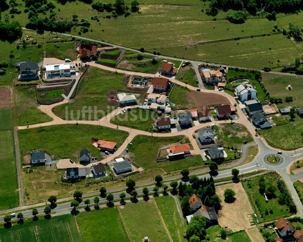 Merxheim von oben - Neubaugebiet Vor der Burg in Merxheim im Bundesland Rheinland-Pfalz