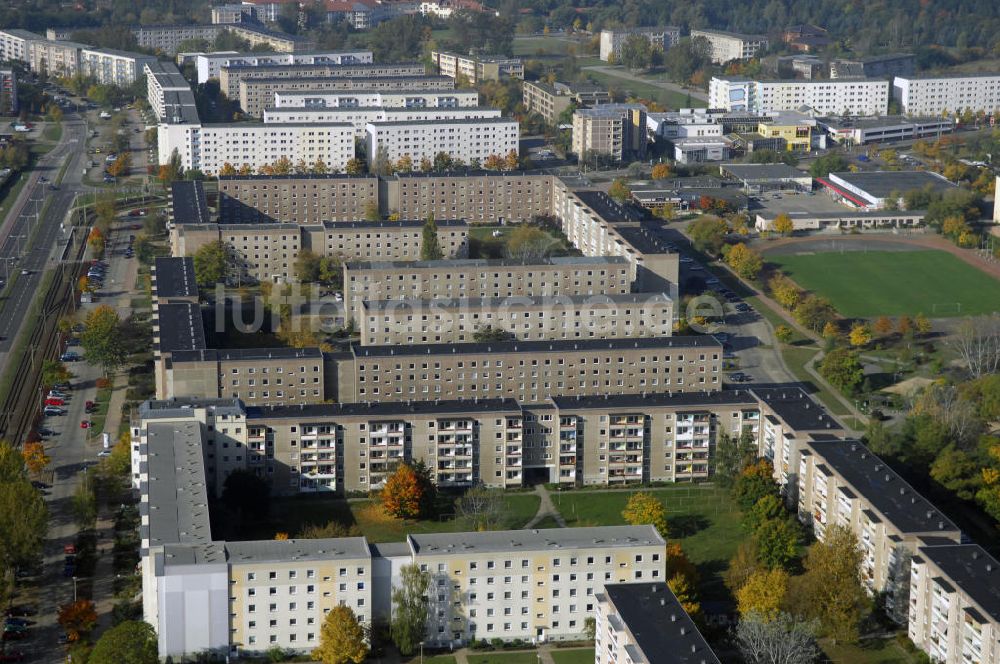 Luftbild Brandenburg - Neubaugebiet entlang der Friedrich-Grasow-Straße in Brandenburg Nord