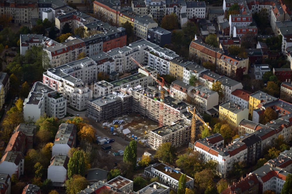 Luftbild Berlin Pankow - Neubaugebiet an den Floragärten zwischen Florastraße und Gaillardstraße in Berlin - Pankow