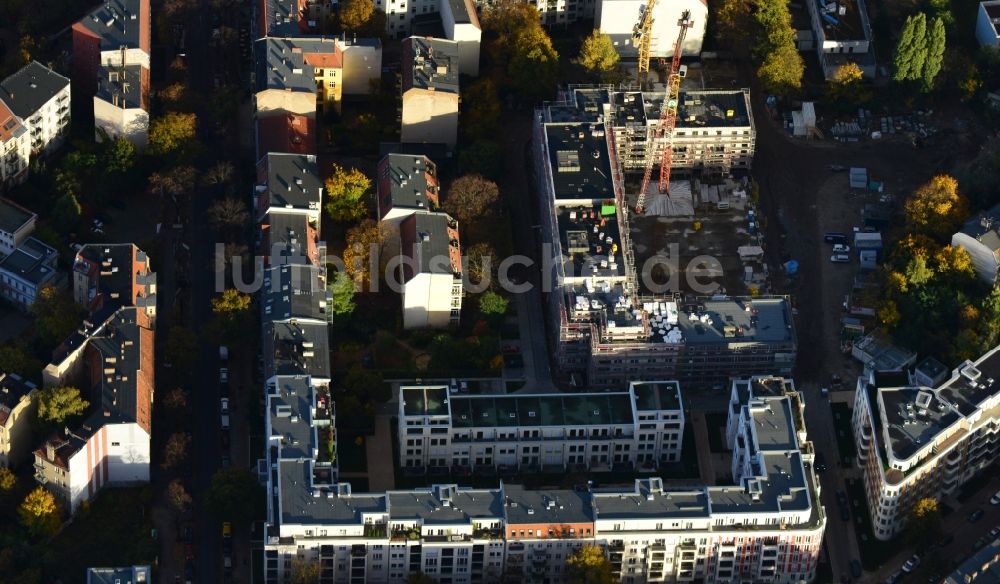 Luftbild Berlin - Neubaugebiet an den Floragärten zwischen Florastraße und Gaillardstraße in Berlin - Pankow