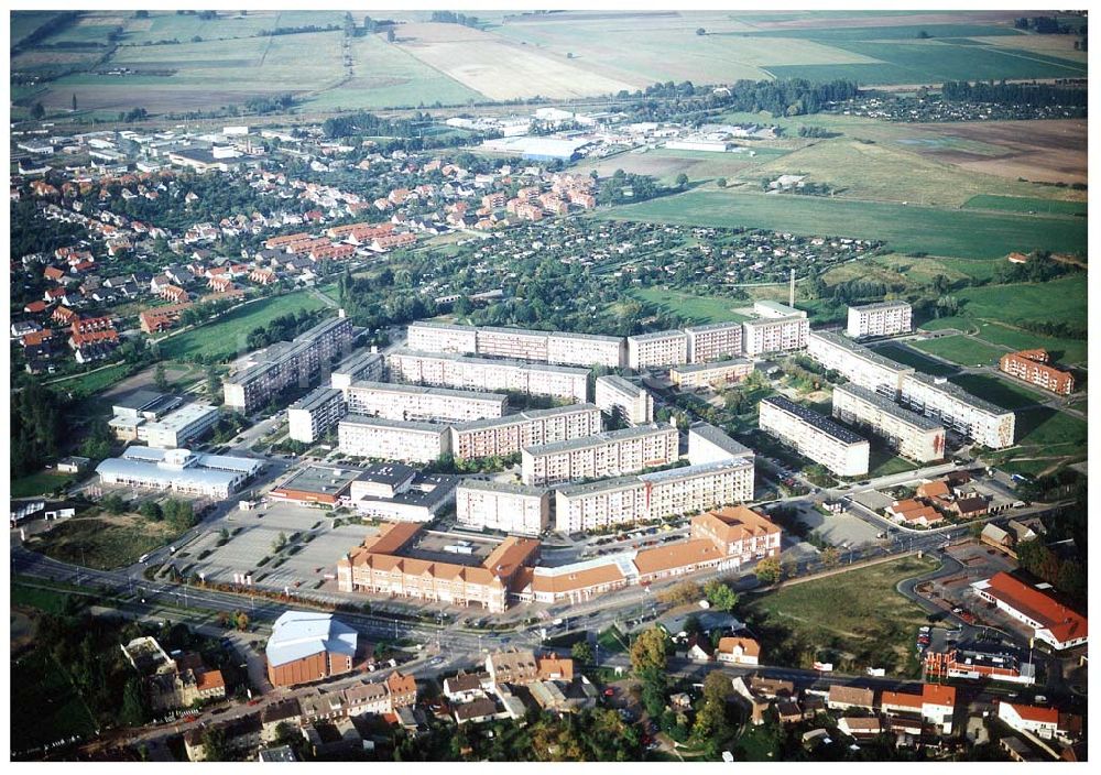 Luftaufnahme Salzwedel / Sachsen - Anhalt - Neubaugebiet südöstlich des Stadtzentrums von Salzwedel in Sachsen - Anhalt .