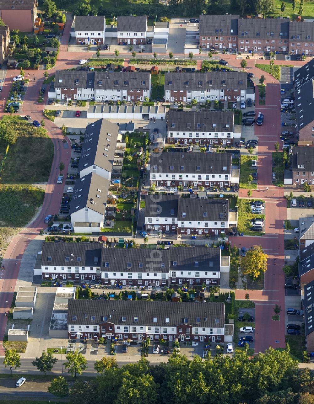 Luftaufnahme Gladbeck - Neubaugebiet an der Wilhelm-Olejnik-Straße in Gladbeck im Ruhrgebiet in Nordrhein-Westfalen