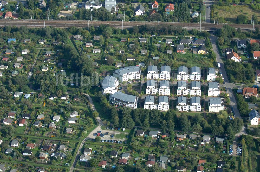 Luftaufnahme Berlin - Neubaukomplex in Berlin Karow-Nord