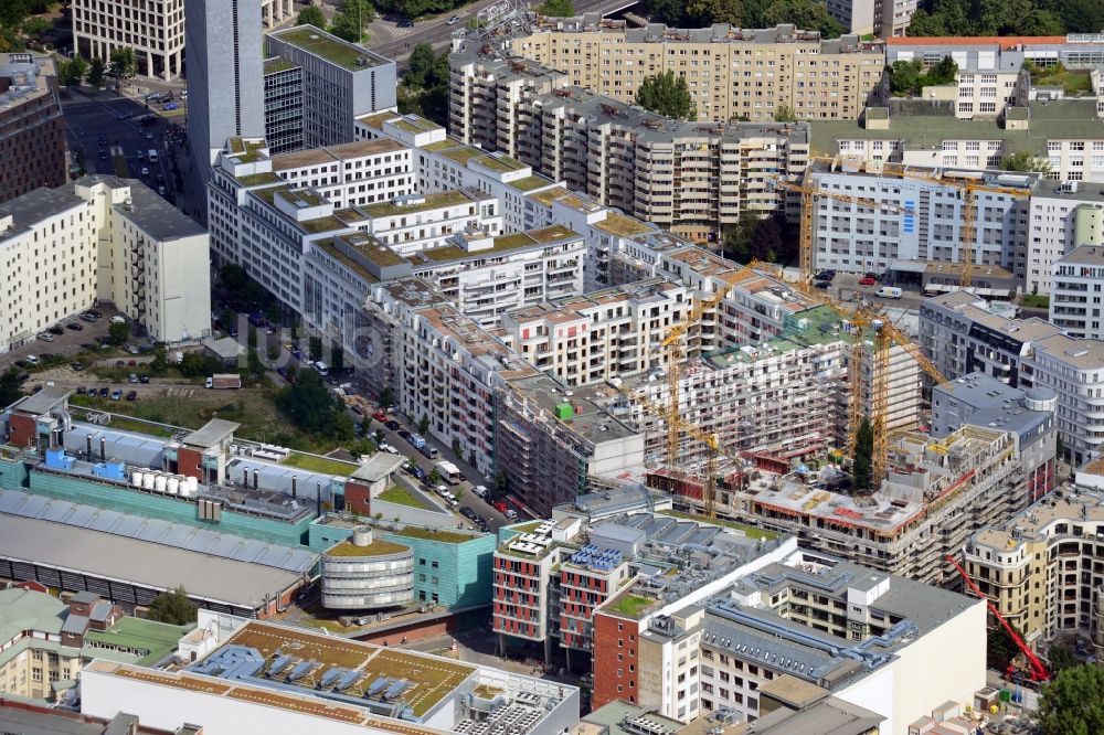 Luftbild Berlin - Neubauprojekt Berliner Neue Mitte am Spittelmarkt in Berlin-Mitte