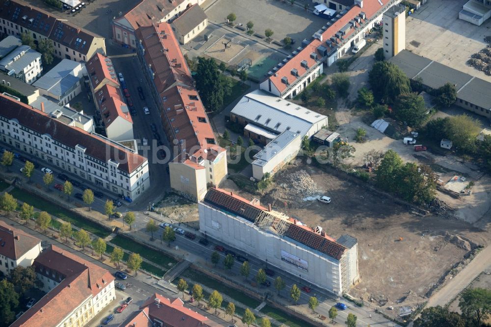 Potsdam aus der Vogelperspektive: Neubauprojekt Brockessches Palais in Potsdam im Bundesland Brandenburg