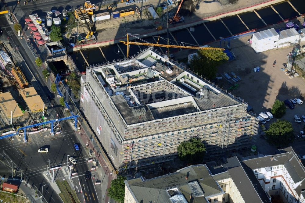 Luftaufnahme Berlin OT Tiergarten - Neubauprojekt Ibis Hotel und Hotel Amano im Ortsteil Tiergarten in Berlin