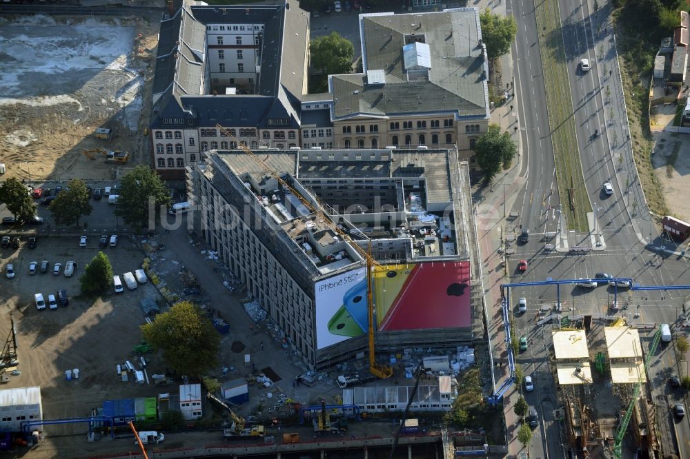 Berlin OT Tiergarten von oben - Neubauprojekt Ibis Hotel und Hotel Amano im Ortsteil Tiergarten in Berlin