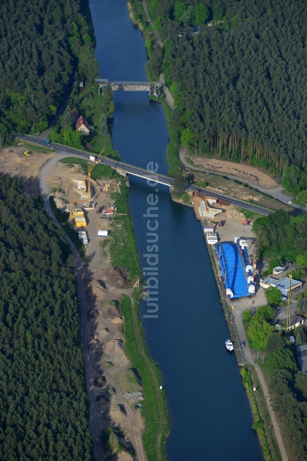 Luftbild Eberswalde - Neubauprojekt Klosterbrücke in Eberswalde im Bundesland Brandenburg