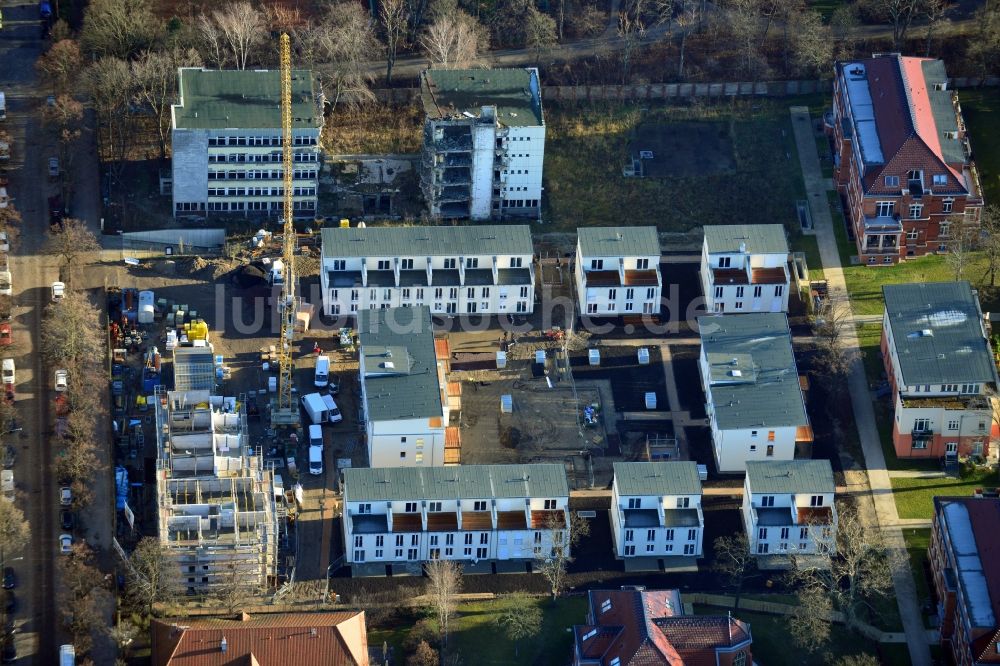 Luftbild Berlin OT Britz - Neubauprojekt Leben am Buschkrugpark im Ortsteil Britz in Berlin