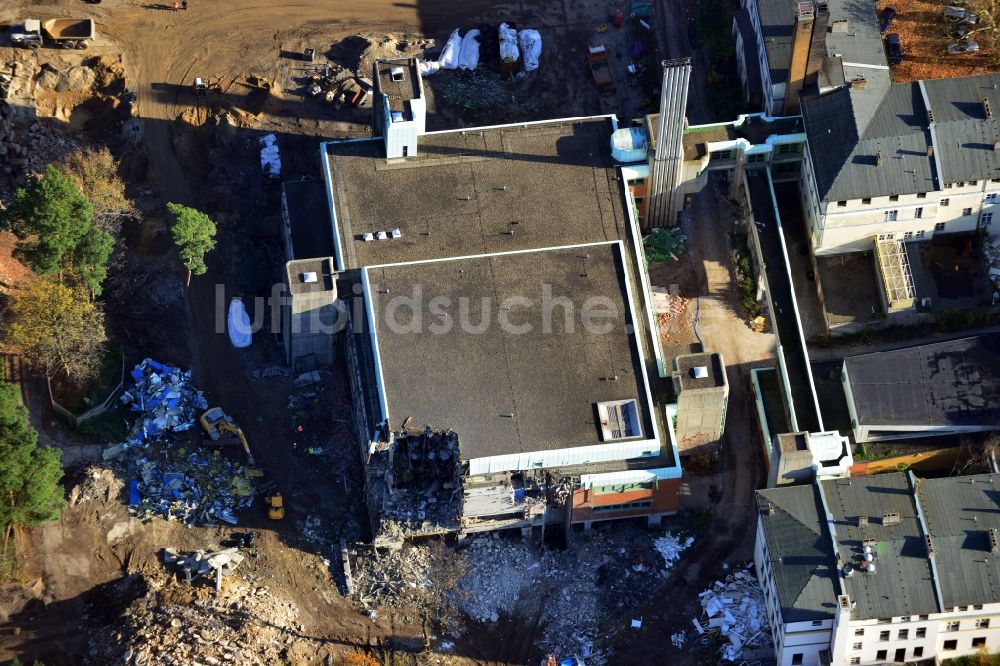 Berlin OT Dahlem aus der Vogelperspektive: Neubauprojekt Oskar-Helene-Park im Ortsteil Dahlem in Berlin