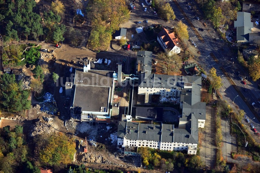 Luftbild Berlin OT Dahlem - Neubauprojekt Oskar-Helene-Park im Ortsteil Dahlem in Berlin