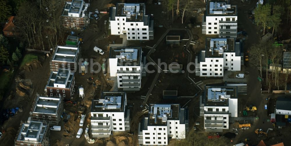 Berlin von oben - Neubauprojekt Oskar-Helene-Park im Ortsteil Dahlem in Berlin