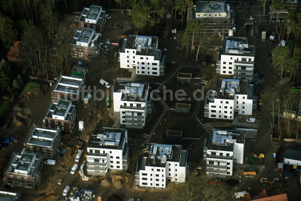 Luftbild Berlin - Neubauprojekt Oskar-Helene-Park im Ortsteil Dahlem in Berlin