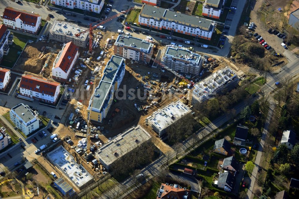 Glienicke/Nordbahn aus der Vogelperspektive: Neubauprojekt Sonnengarten Glienicke in Glienicke / Nordbahn im Bundesland Brandenburg