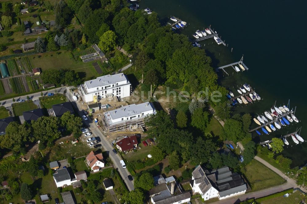 Luftbild Altenhof, Schorfheide - Neubauprojekt Sport und Wellnesshotel Werbellinsee im Ortsteil Altenhof in Schorfheide im Bundesland Brandenburg