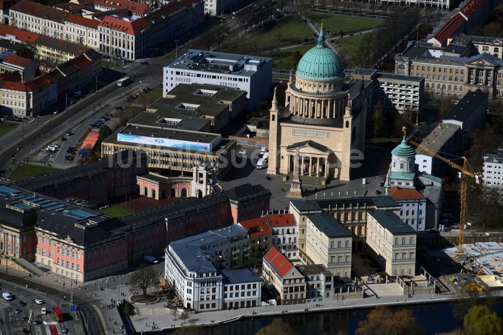 Luftbild Potsdam - Neubauprojekt Stadtschlossensemble in Potsdam im Bundesland Brandenburg