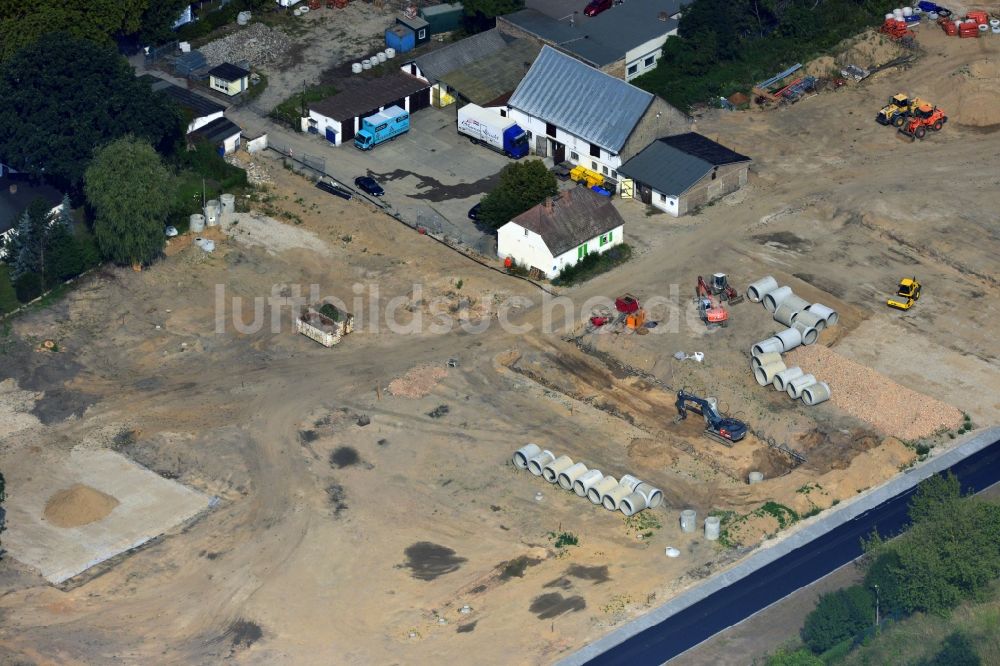 Luftaufnahme Berlin OT Mahlsdorf - Neubauprojekt Wohnen im alten Mahlsdorf in Berlin