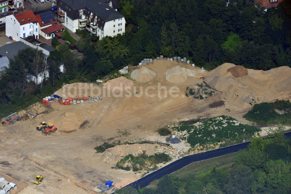 Berlin OT Mahlsdorf von oben - Neubauprojekt Wohnen im alten Mahlsdorf in Berlin