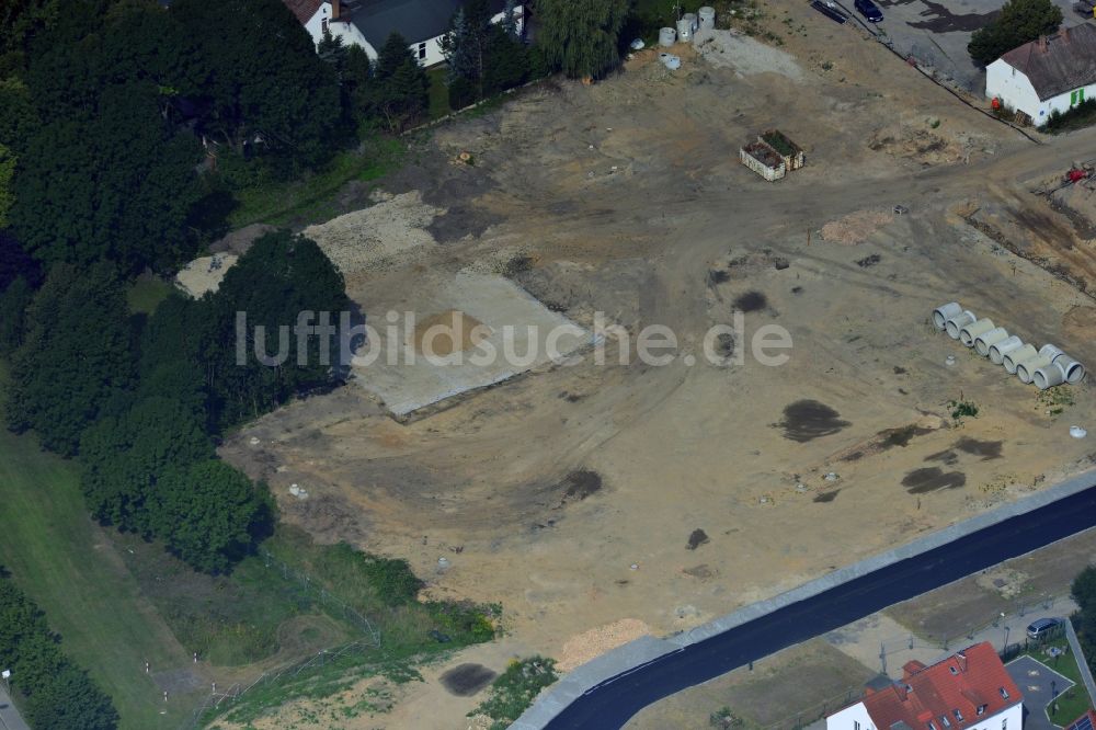 Berlin OT Mahlsdorf aus der Vogelperspektive: Neubauprojekt Wohnen im alten Mahlsdorf in Berlin