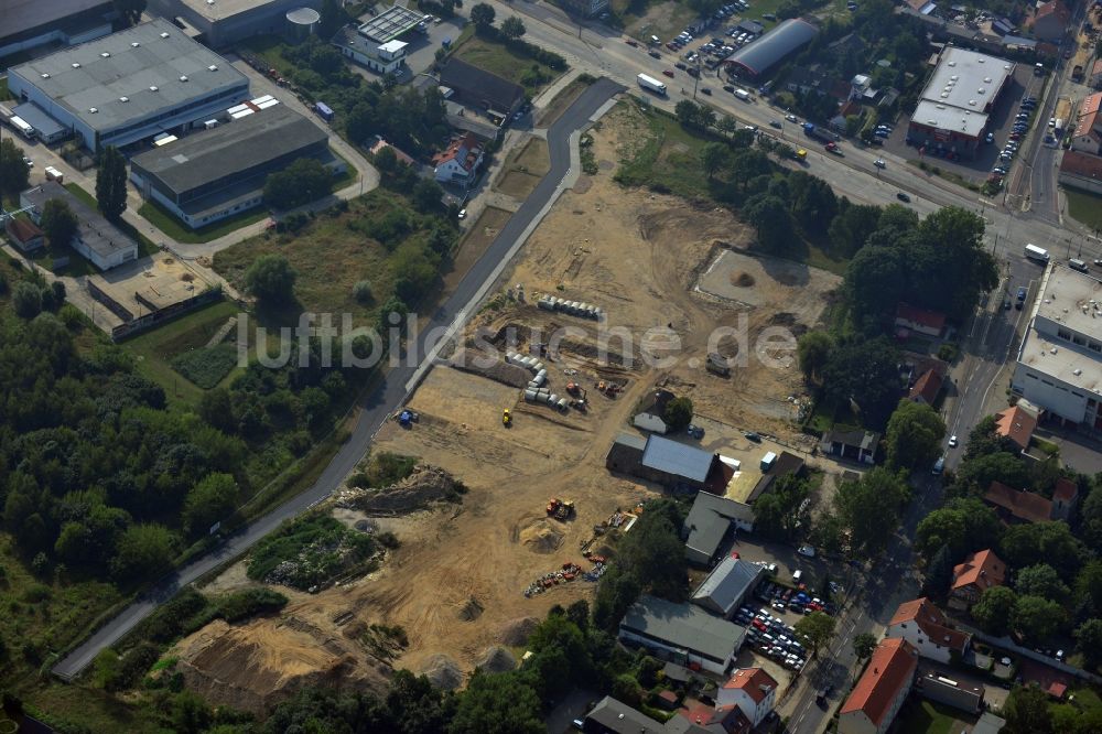 Berlin OT Mahlsdorf von oben - Neubauprojekt Wohnen im alten Mahlsdorf in Berlin