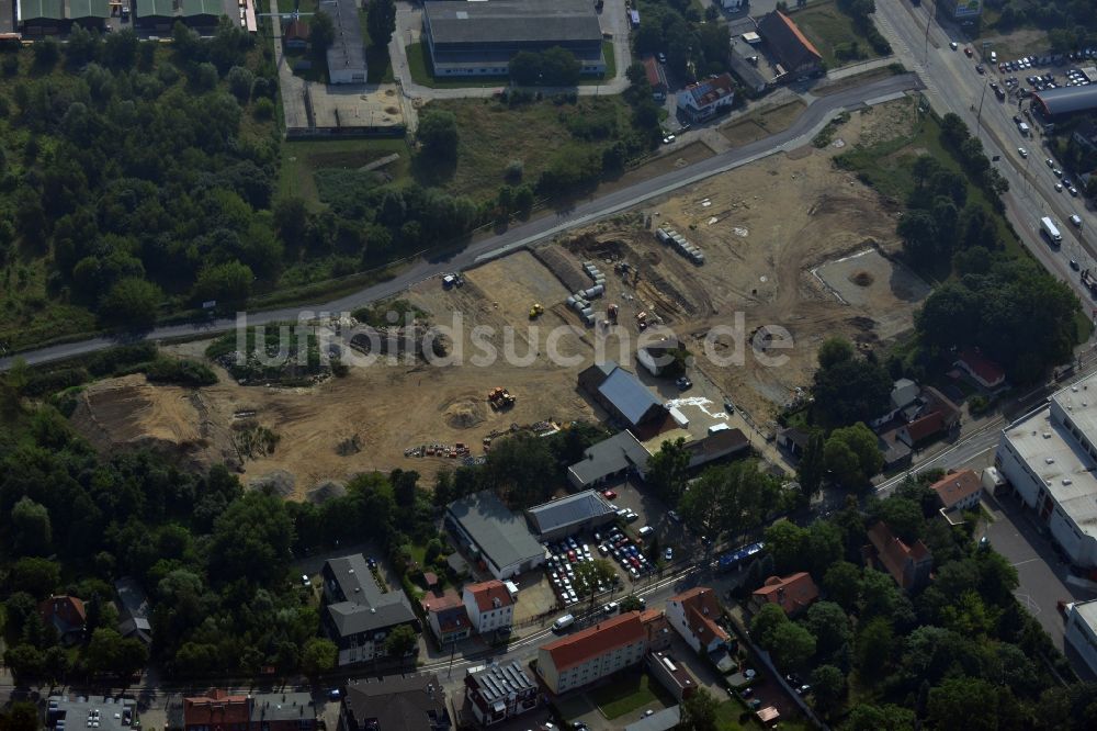 Berlin OT Mahlsdorf aus der Vogelperspektive: Neubauprojekt Wohnen im alten Mahlsdorf in Berlin