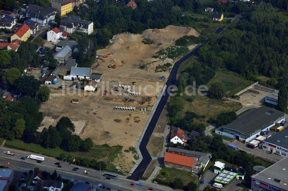 Luftbild Berlin OT Mahlsdorf - Neubauprojekt Wohnen im alten Mahlsdorf in Berlin